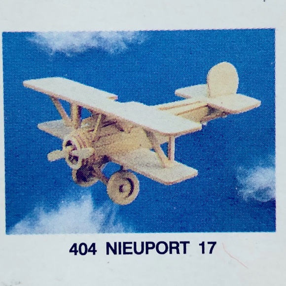 3/$15 NEW 3D Puzzle Miniature Wooden Aircraft Airplane Model 404 Nieuport 17 - Picture 6 of 16